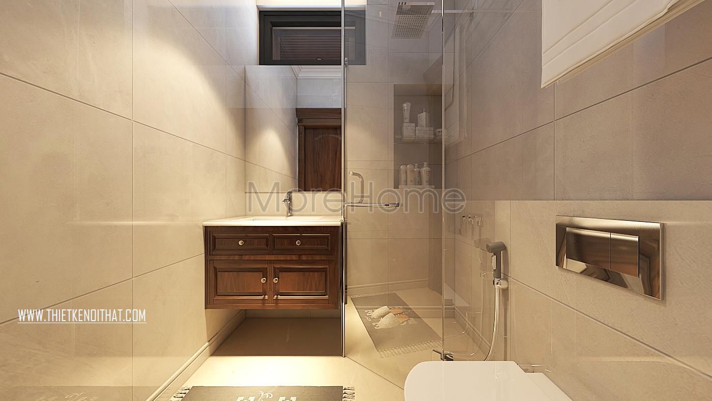 Thiết kế nội thất phòng tắm biệt thự Vinhomes GreenBay HL30 